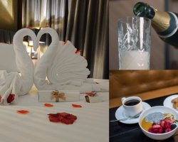 Deluxe Room, Rose Petals, Bottle of Prosecco, Complimentary Breakfast & Late Check-Out